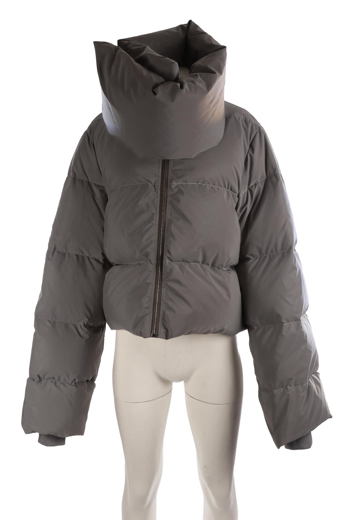 RICK OWENS METALLIC PADDED DOWN JACKET IT 46 UK 14