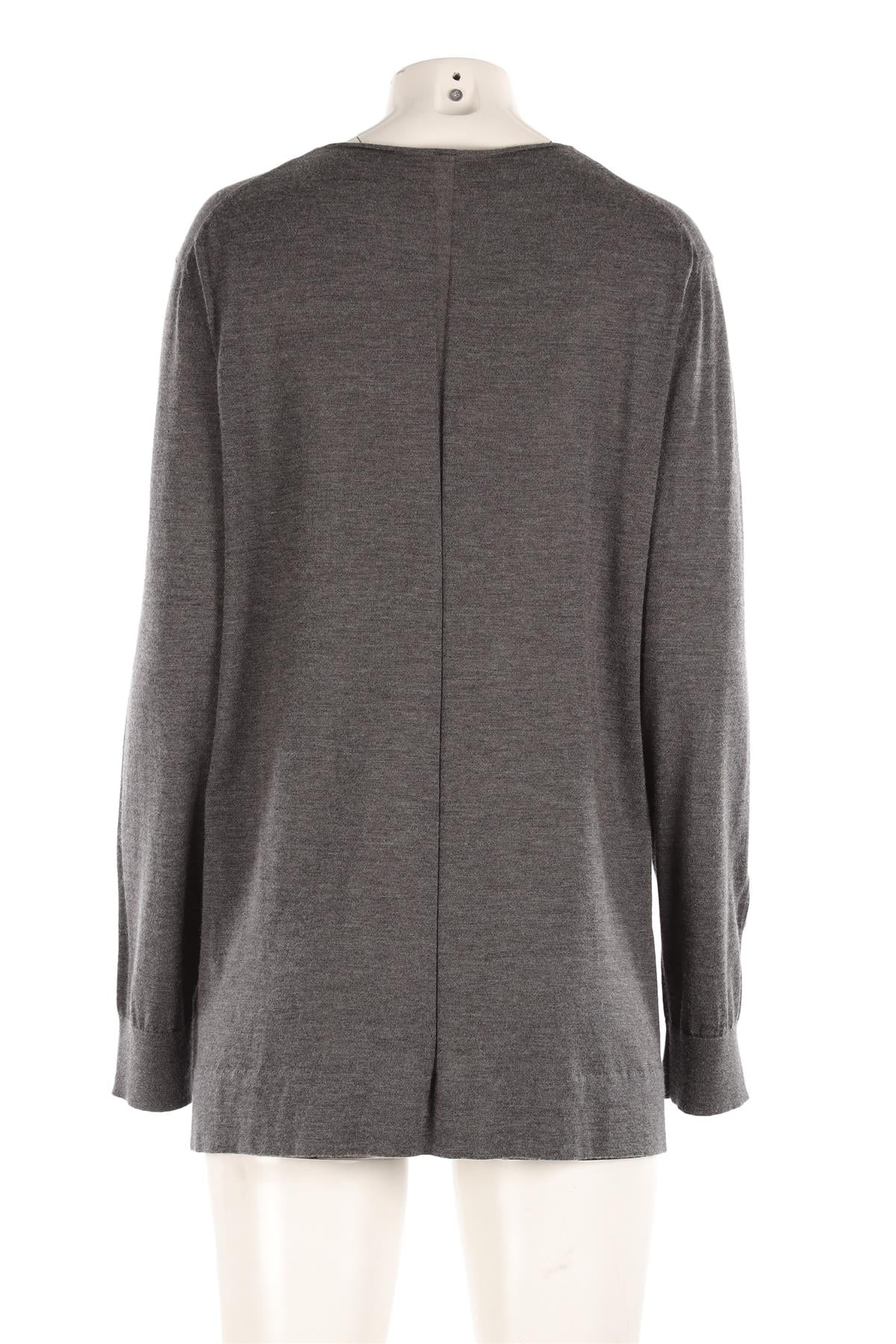 THE ROW GREY CASHMERE SWEATER MEDIUM