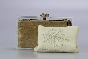CHARLOTTE OLYMPIA SPIDER PERSPEX CLUTCH