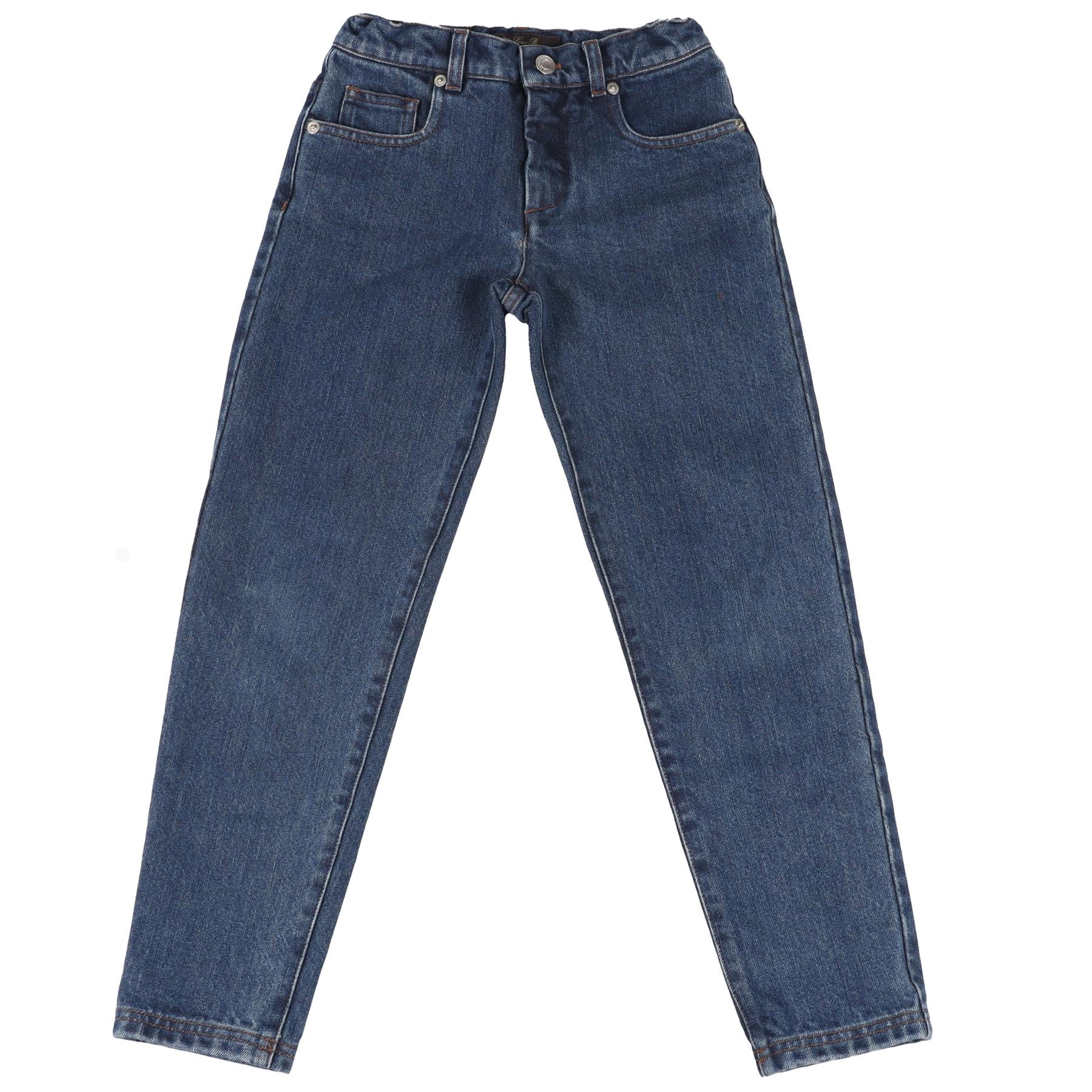 LORO PIANA BLUE KIDS BOYS JEANS 8 YEARS