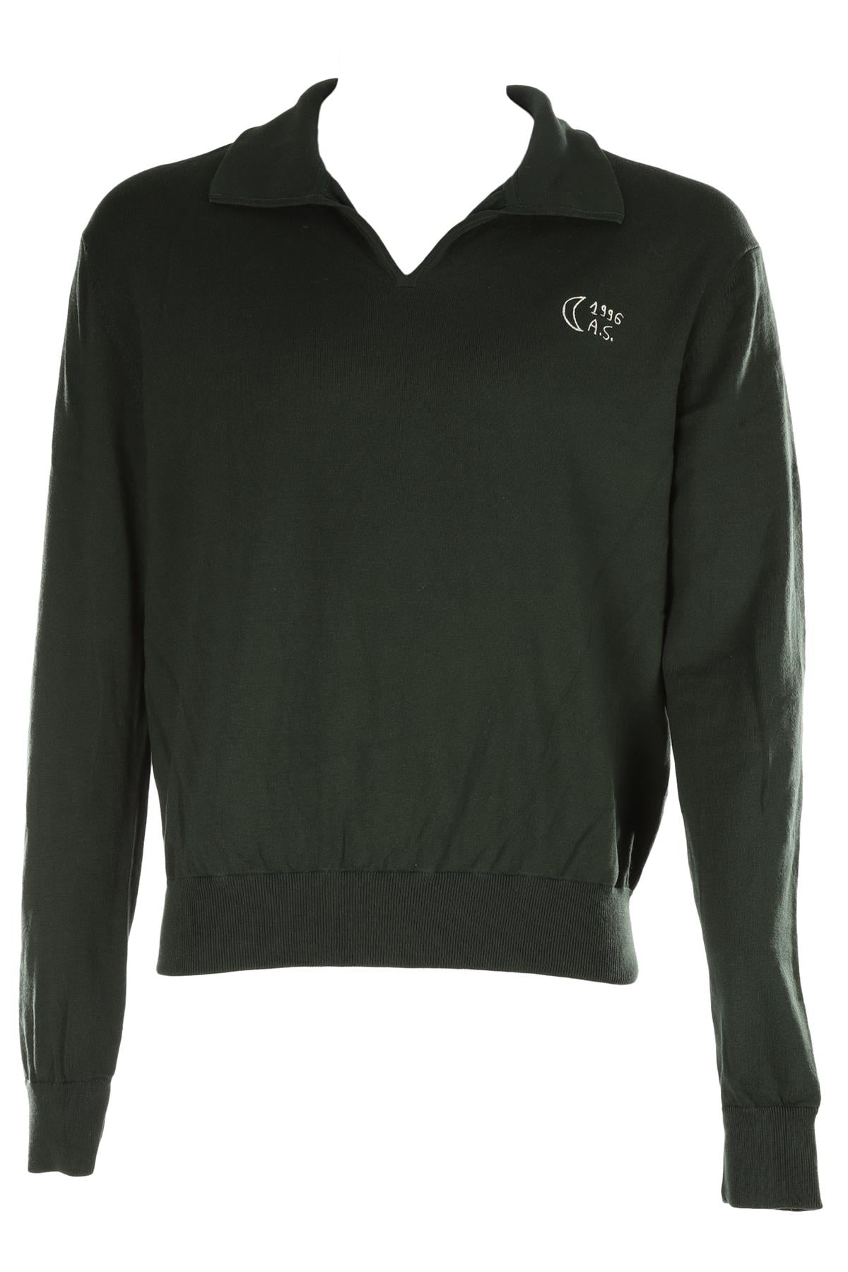 ACNE STUDIOS GREEN MEN'S WOOL SWEATER MEDIUM