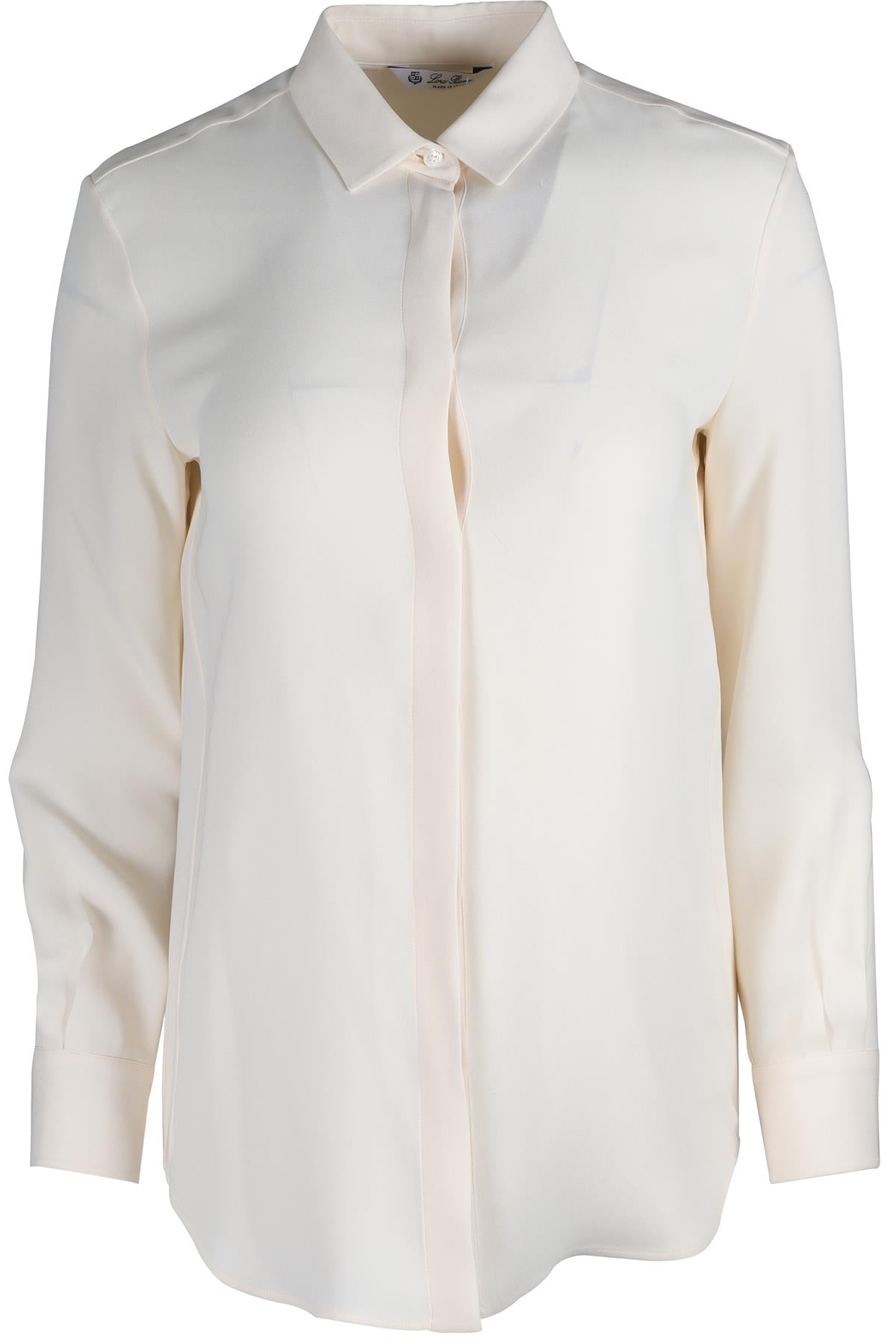LORO PIANA CREAM SILK SHIRT IT 38 UK 6