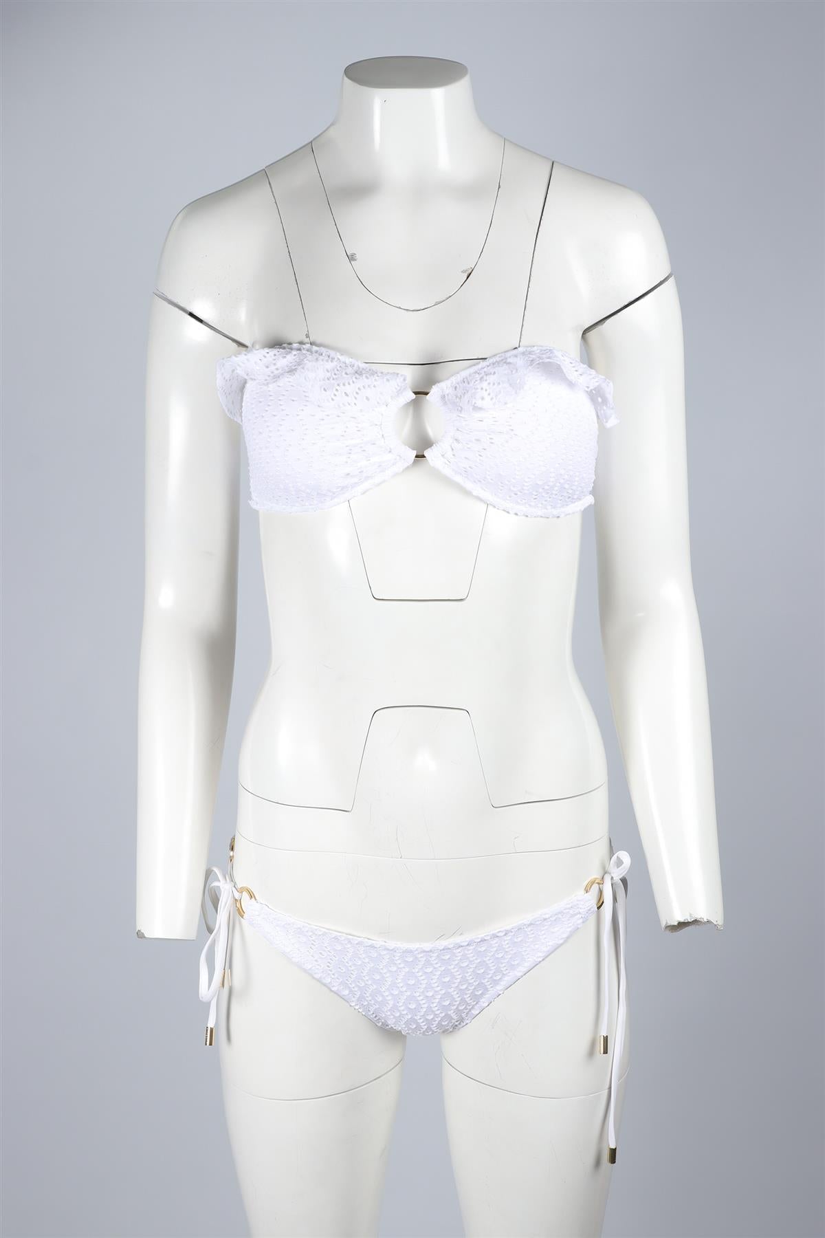 MELISSA ODABASH WHITE BIKINI UK 10