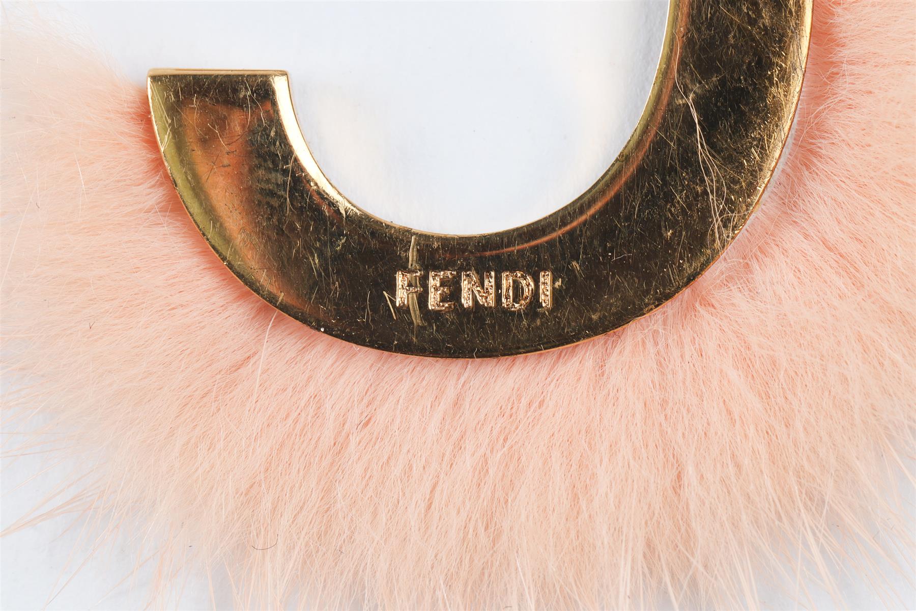 FENDI GOLD C INITIAL BAG CHARM