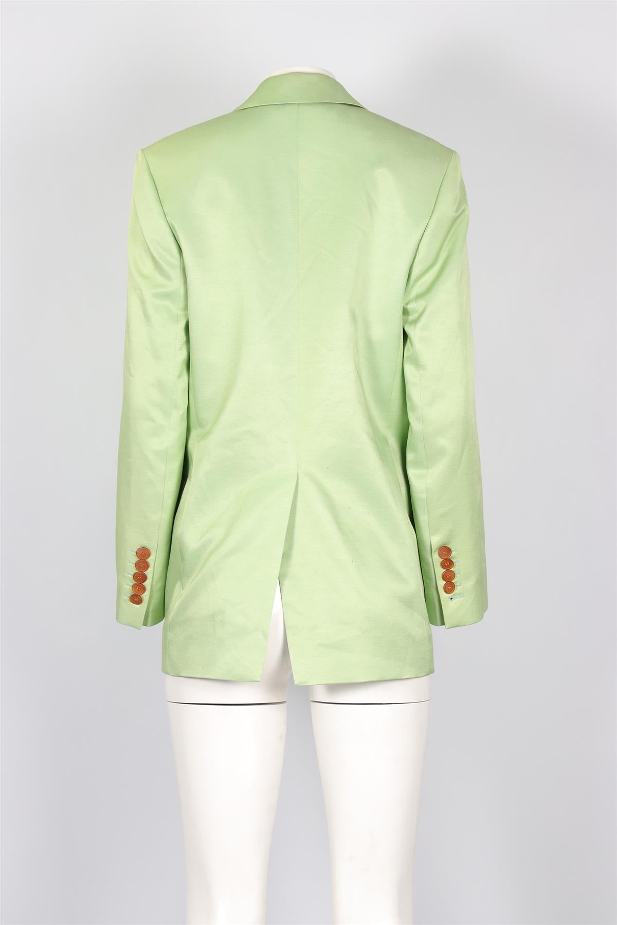 ACNE STUDIOS GREEN WOOL BLAZER IT 36 UK 4
