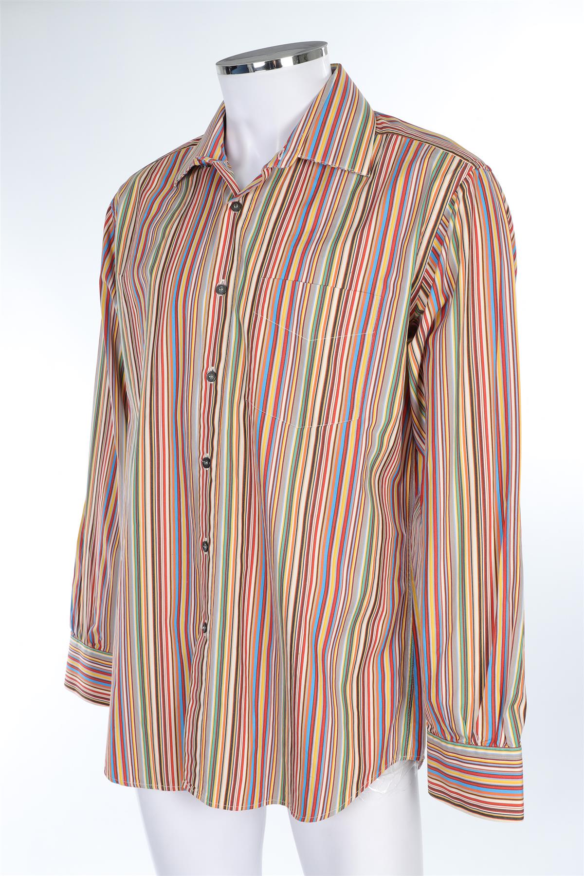 PAUL SMITH MULTI MEN'S COTTON SHIRT UK 17/43