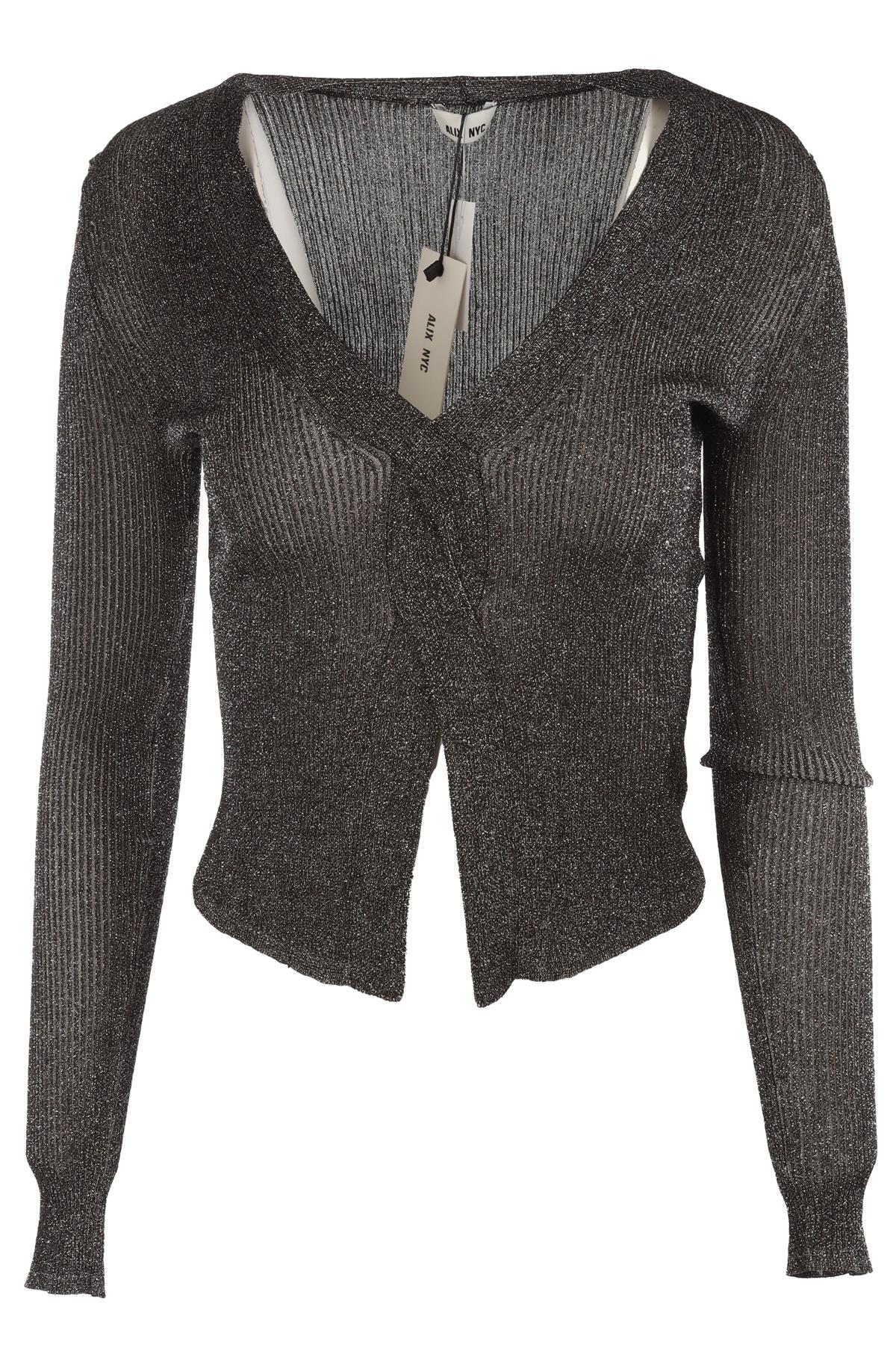 ALIX NYC SILVER KNIT TOP SMALL
