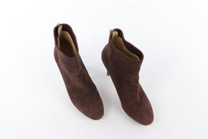 JIMMY CHOO BROWN SUEDE ANKLE BOOTS EU 38 UK 5 US 8