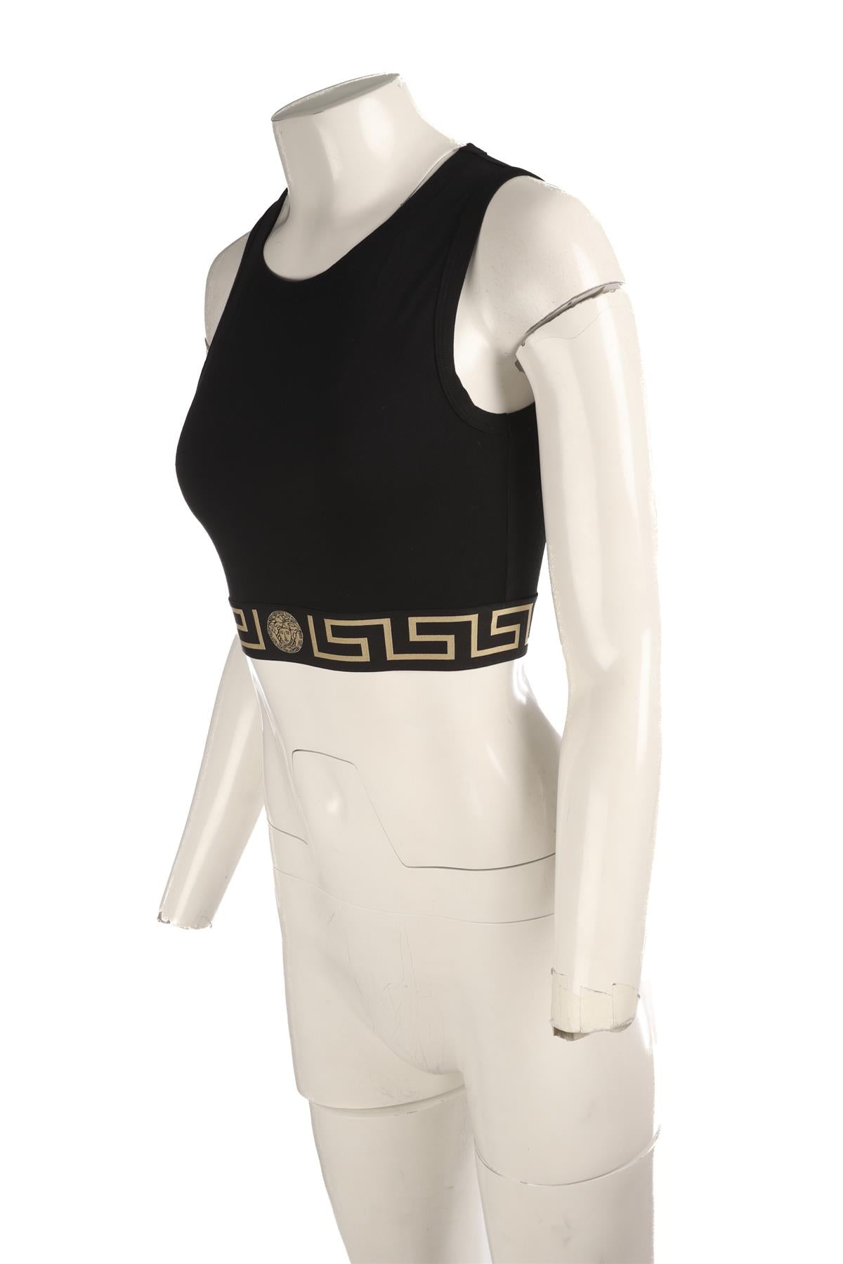 VERSACE BLACK COTTON TOP SMALL