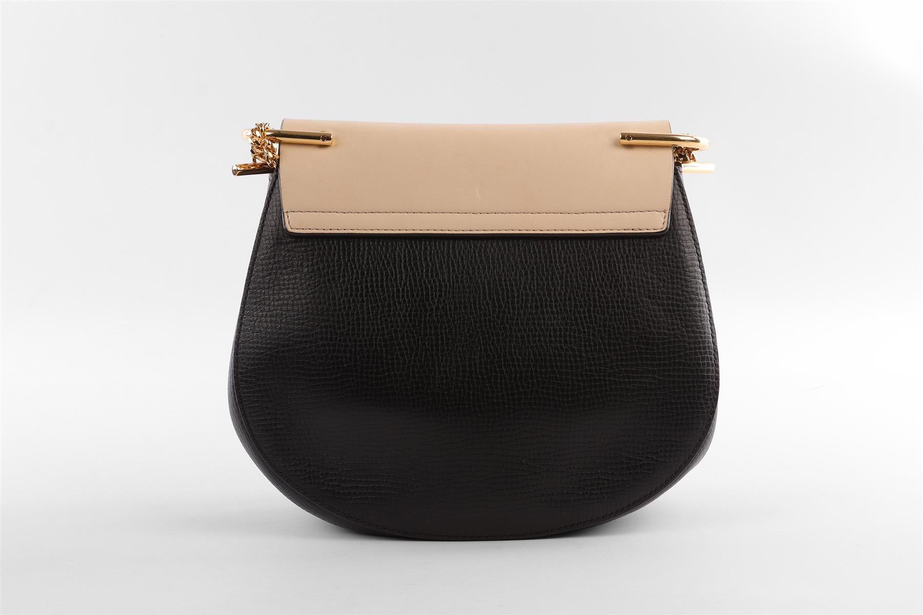CHLOÉ BLACK DREW MEDIUM LEATHER SHOULDER BAG