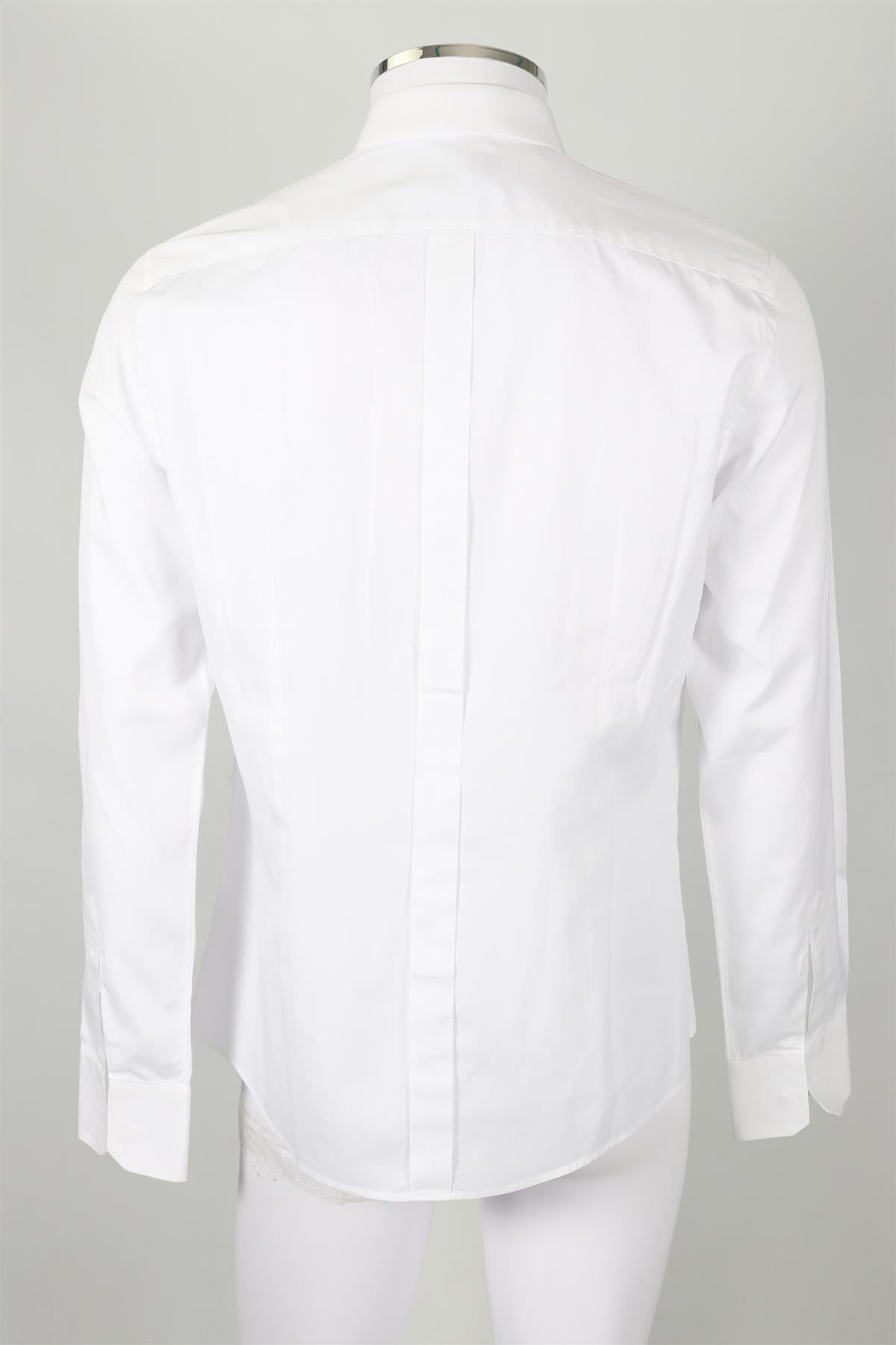 DOLCE & GABBANA GOLD WHITE MEN'S COTTON SHIRT SIZE 16 XXLARGE