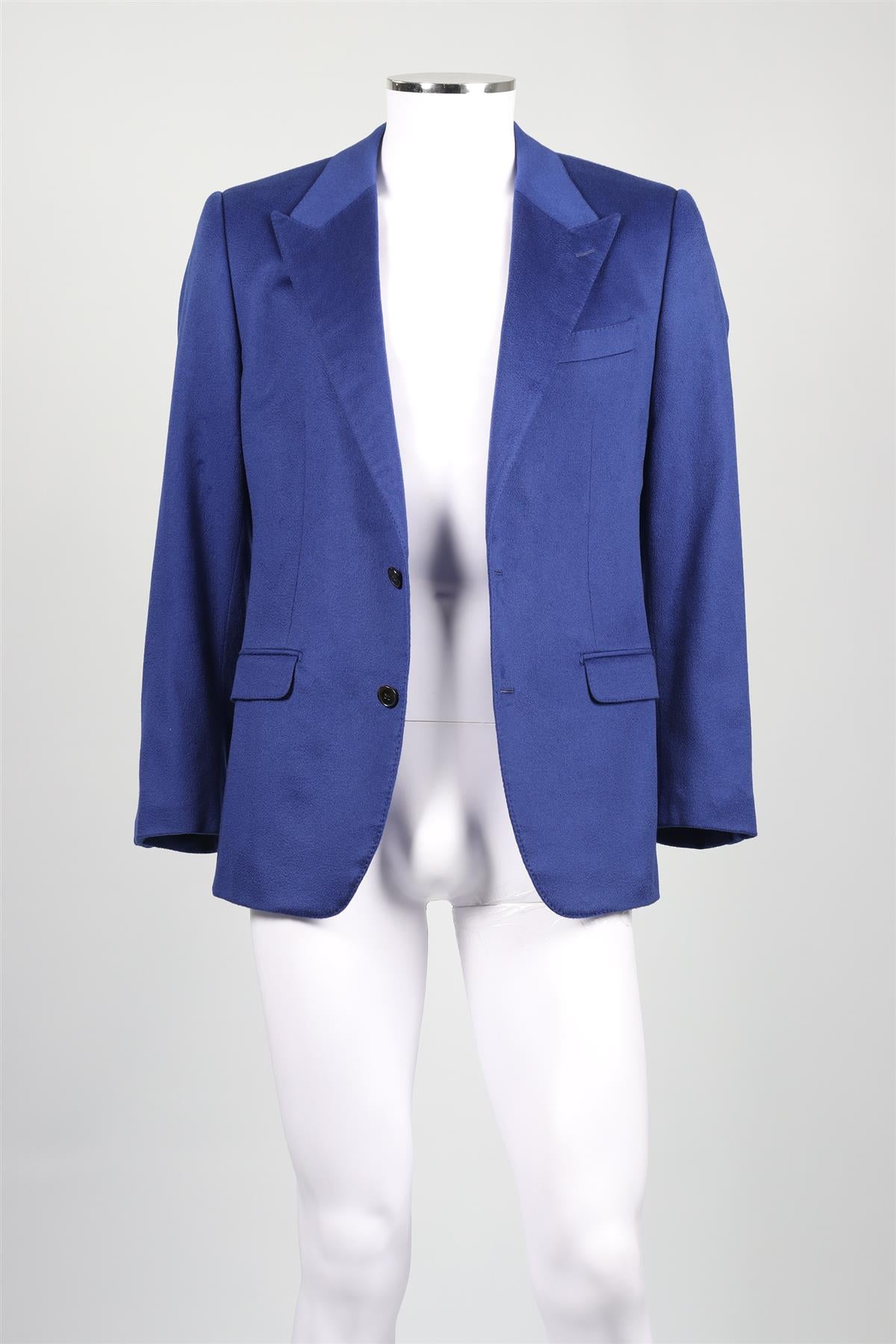 DOLCE & GABBANA BLUE MEN'S CASHMERE BLAZER IT 42 UK 32