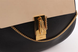 CHLOÉ BLACK DREW MEDIUM LEATHER SHOULDER BAG