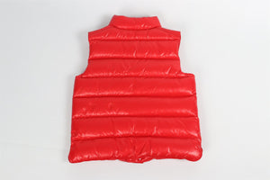 MONCLER RED KIDS BOYS PADDED GILET 6 YEARS