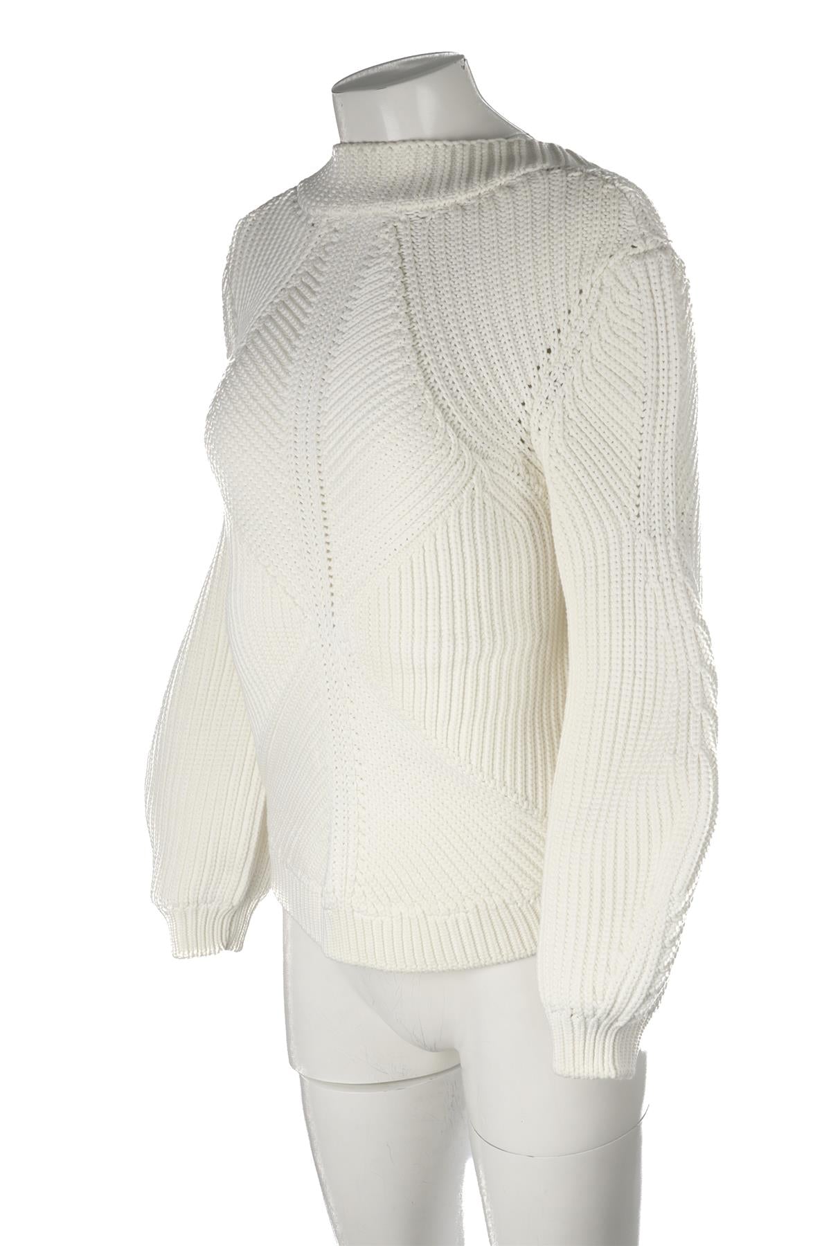 VICTORIA BECKHAM IVORY WOOL SWEATER UK 8