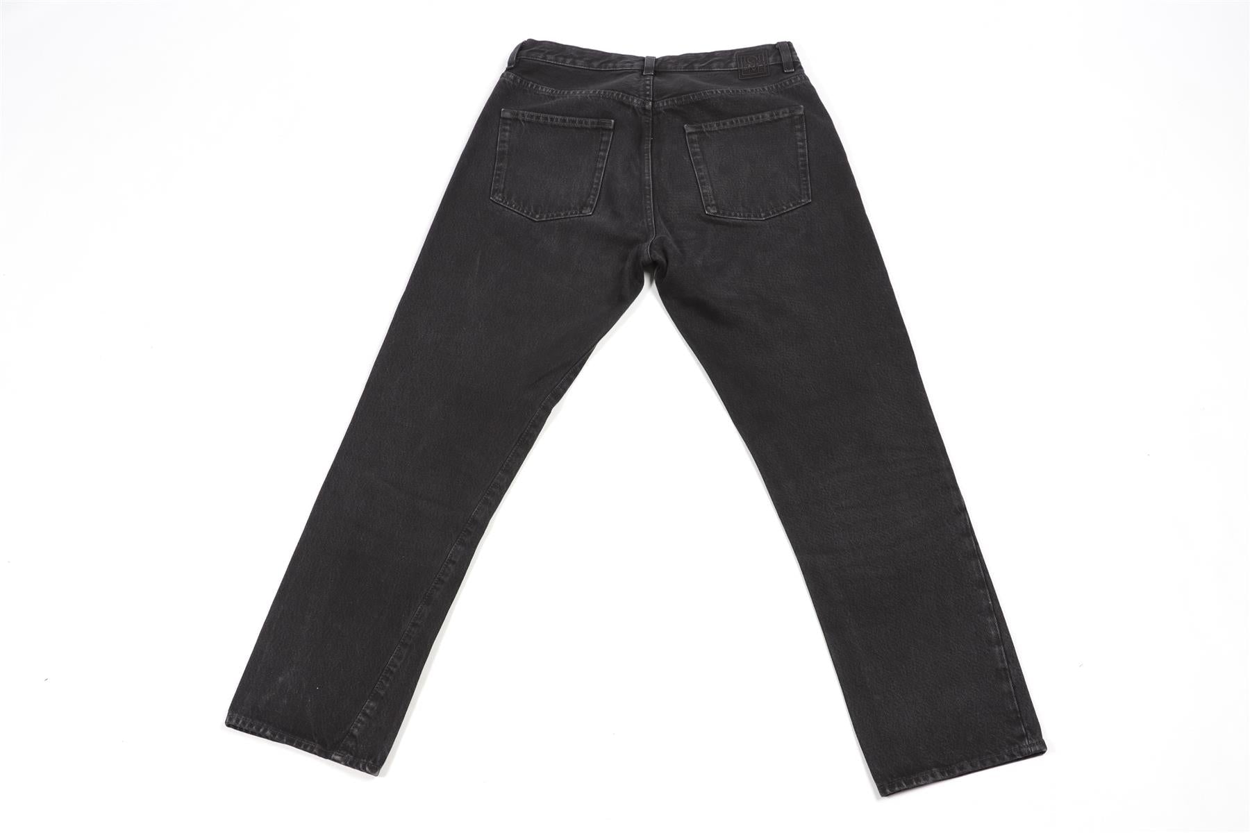 TOTEME BLACK HIGH RISE STRAIGHT LEG JEANS W28 UK 10