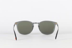 GARRETT LEIGHT GREY SQUARE FRAME ACETATE SUNGLASSES