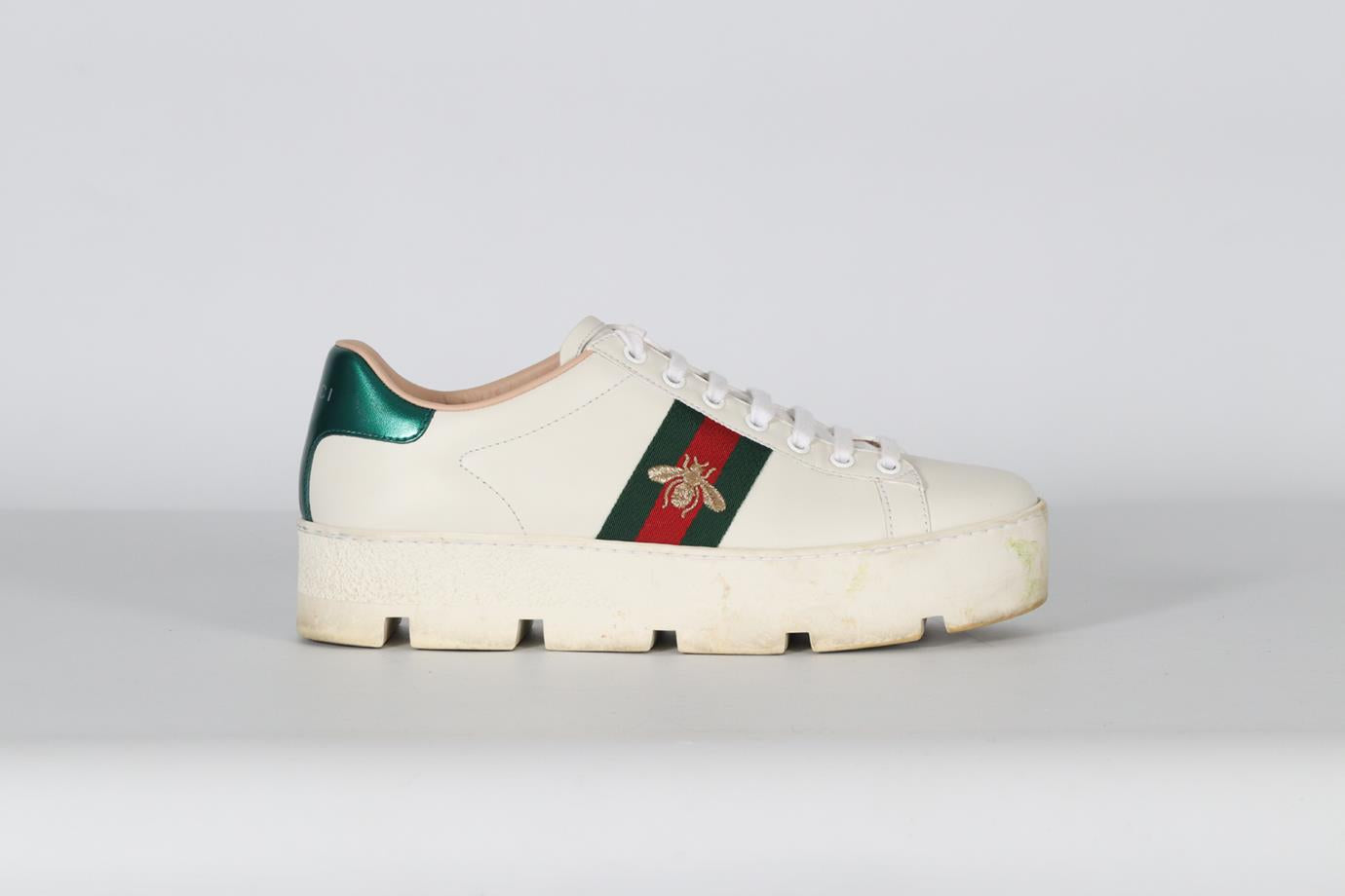 Gucci leather platform on sale sneakers