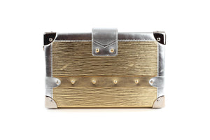 LOUIS VUITTON GOLD 2017 PETITE MALLE EPI LEATHER CLUTCH