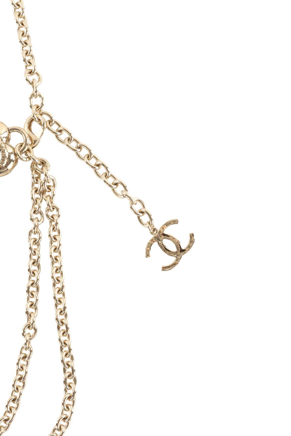 CHANEL GOLD 2022 HEART CHAIN WAIST BELT