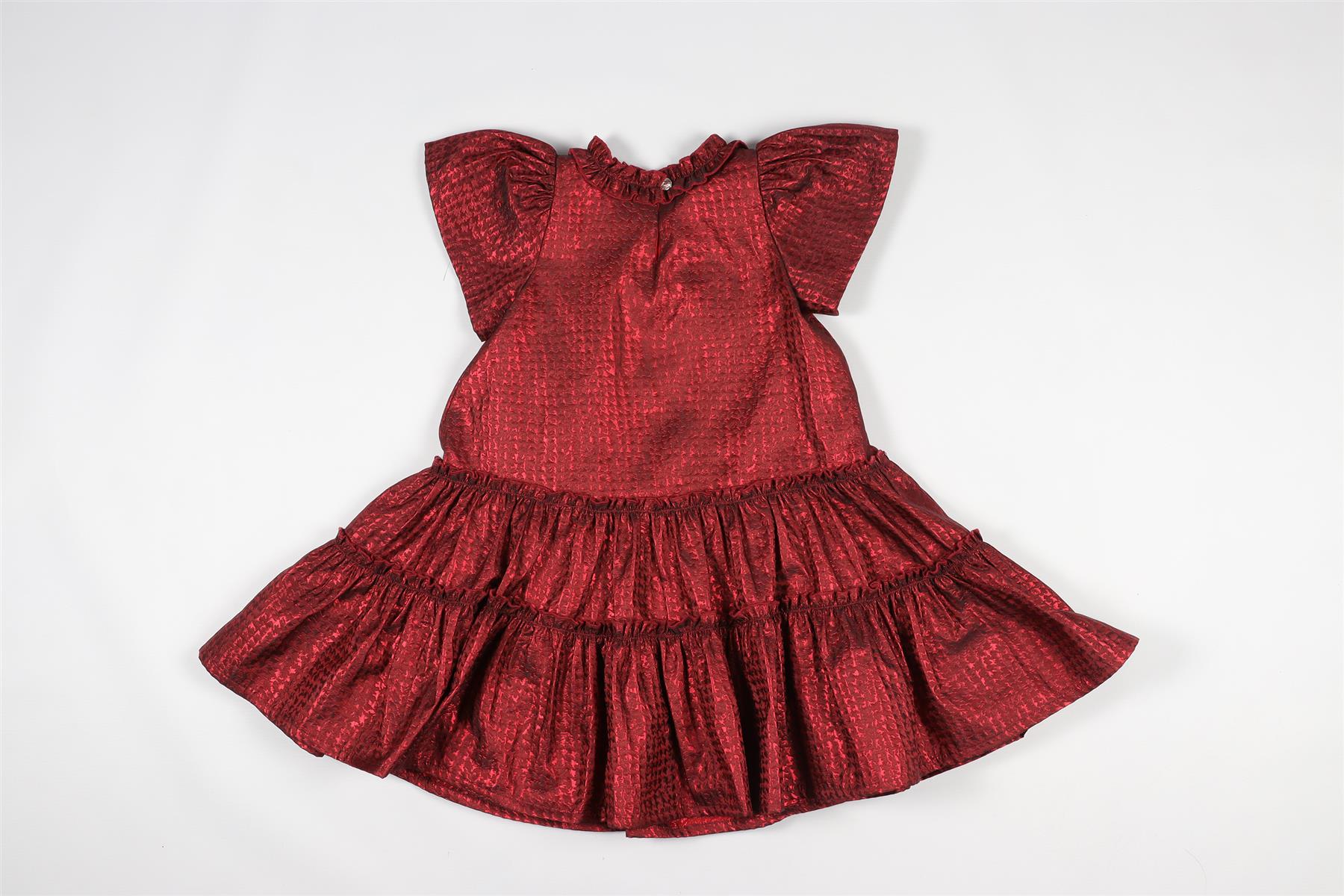 MONNALISA RED KIDS GIRLS DRESS 6 YEARS