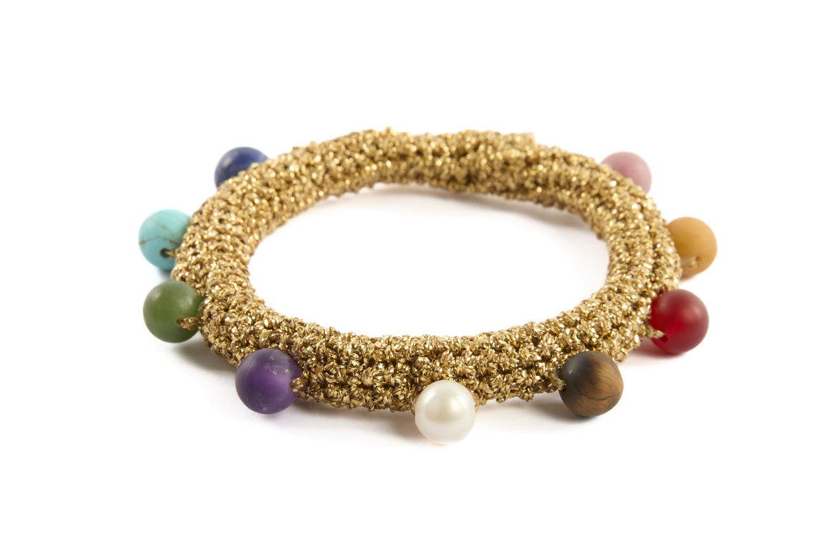 LUCY FOLK GOLD KALEIDO DIVER BRACELET