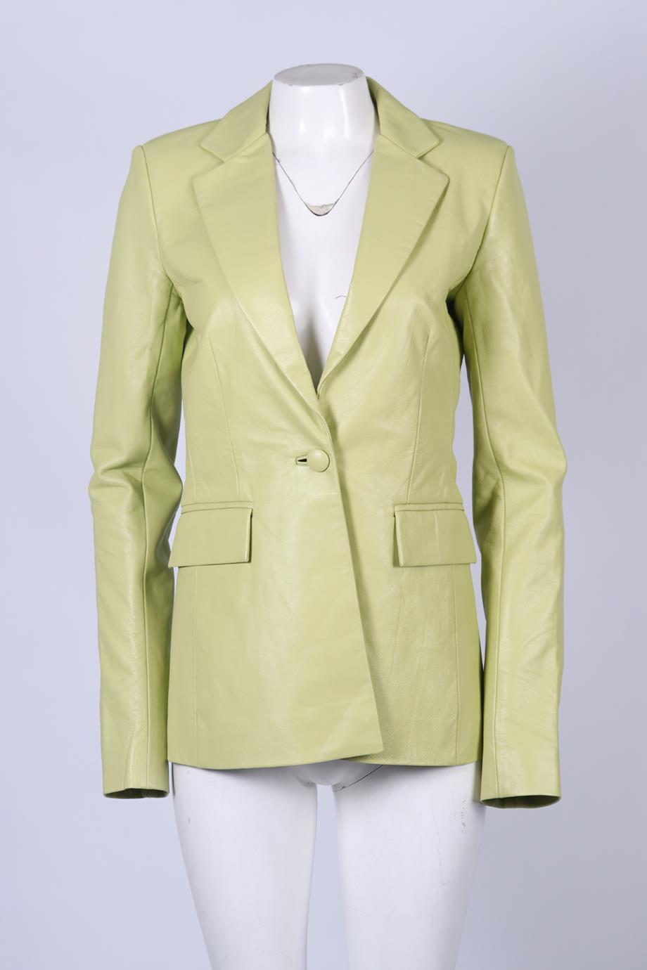 LAQUAN SMITH LEATHER BLAZER SMALL