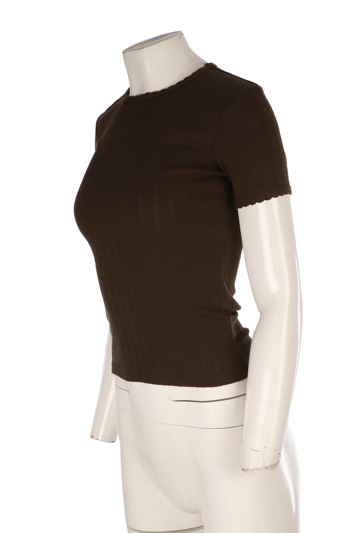LESET GREEN COTTON T-SHIRT XSMALL