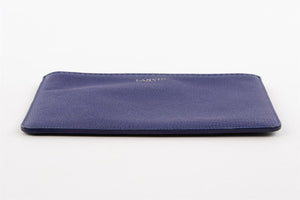 LANVIN BLUE LEATHER CLUTCH