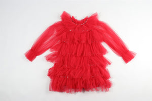 TUTU DU MONDE RED KIDS GIRLS TULLE DRESS 10-11 YEARS