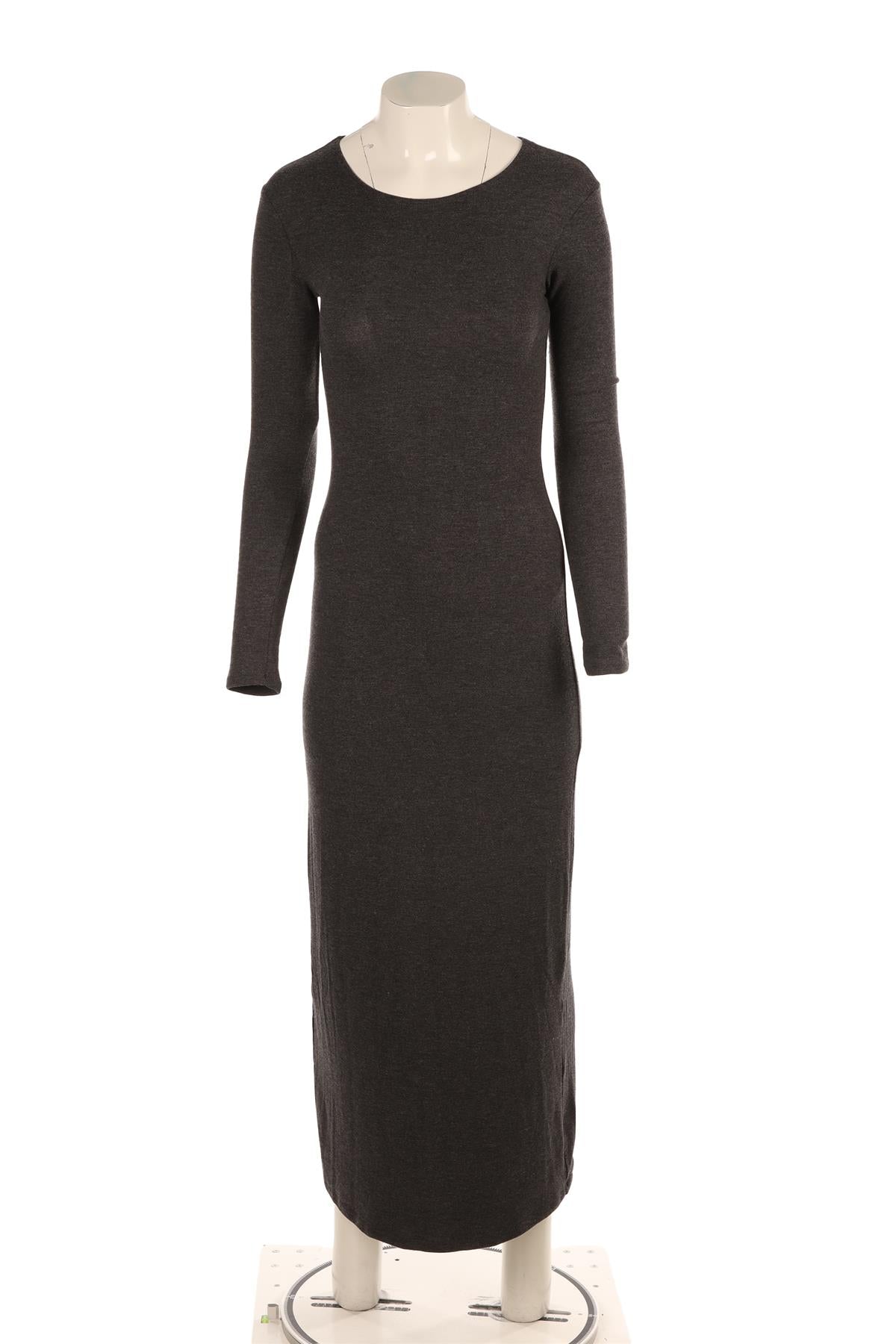 LESET GREY JERSEY MAXI DRESS XSMALL
