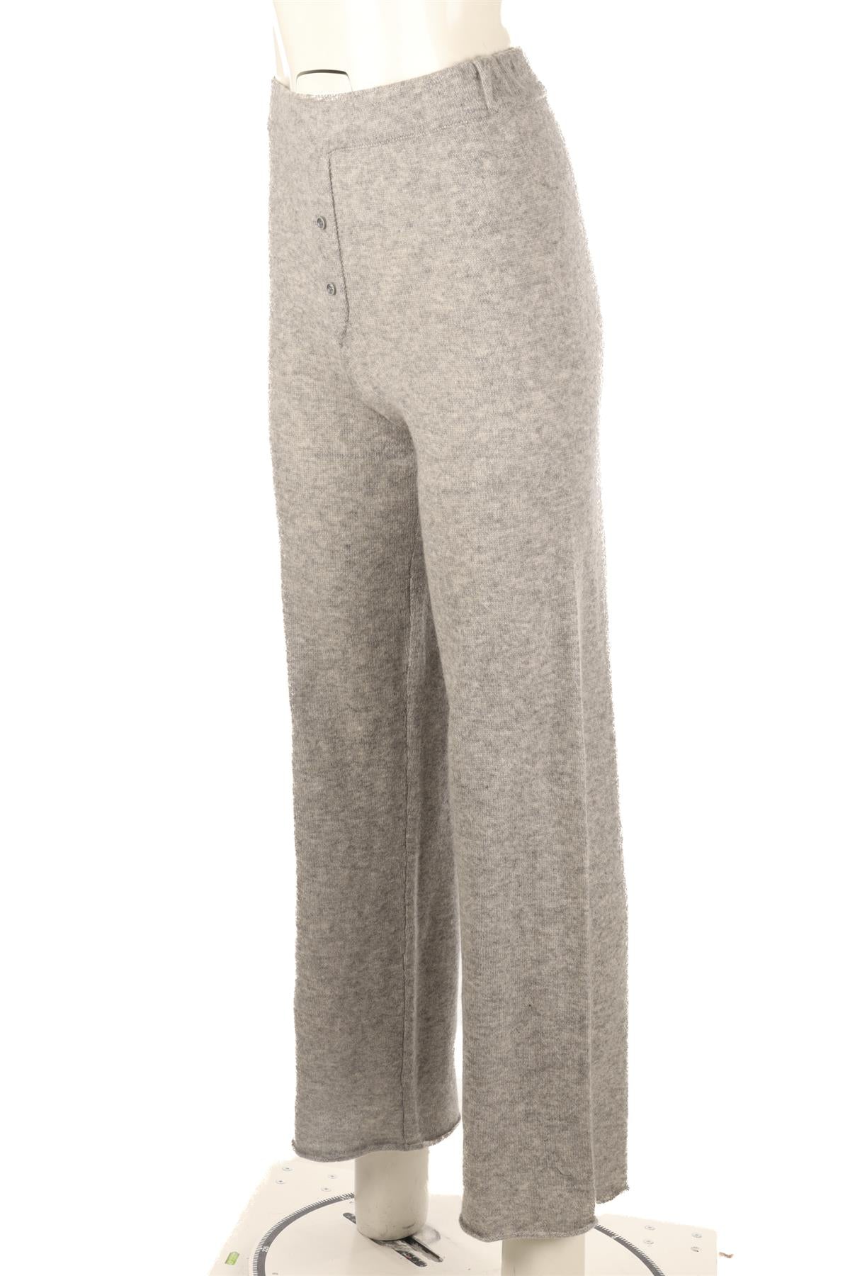 ETERNE GREY CASHMERE WIDE LEG PANTS XSMALL/SMALL