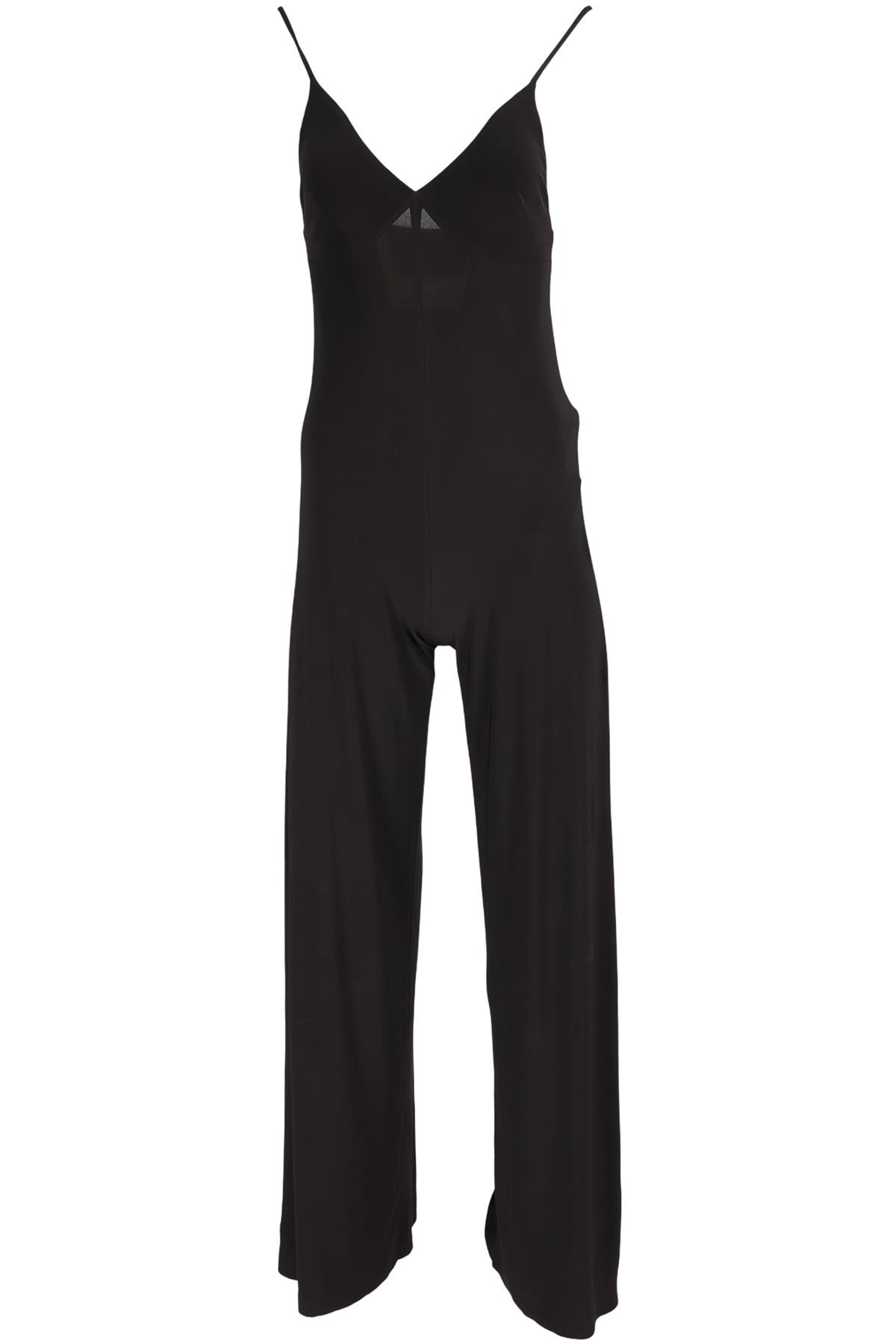 NORMA KAMALI BLACK JERSEY JUMPSUIT XSMALL