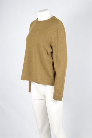 REFORMATION GREEN CASHMERE SWEATER SMALL