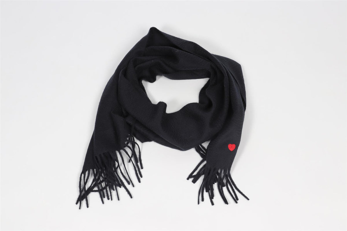 DOLCE & GABBANA NAVY CASHMERE SCARF