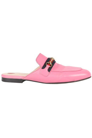 GUCCI PINK HORSEBIT LEATHER MULES EU 39 UK 6 US 9