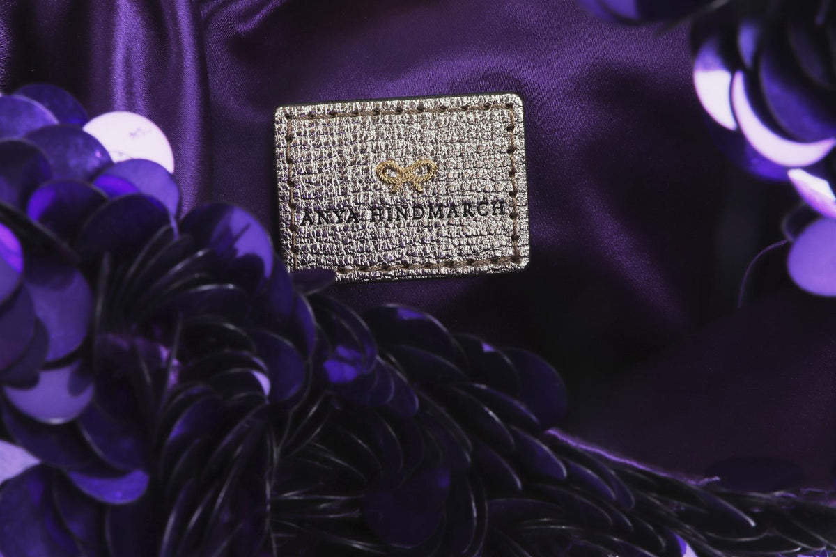 ANYA HINDMARCH PURPLE DAIRY MILK TOTE BAG