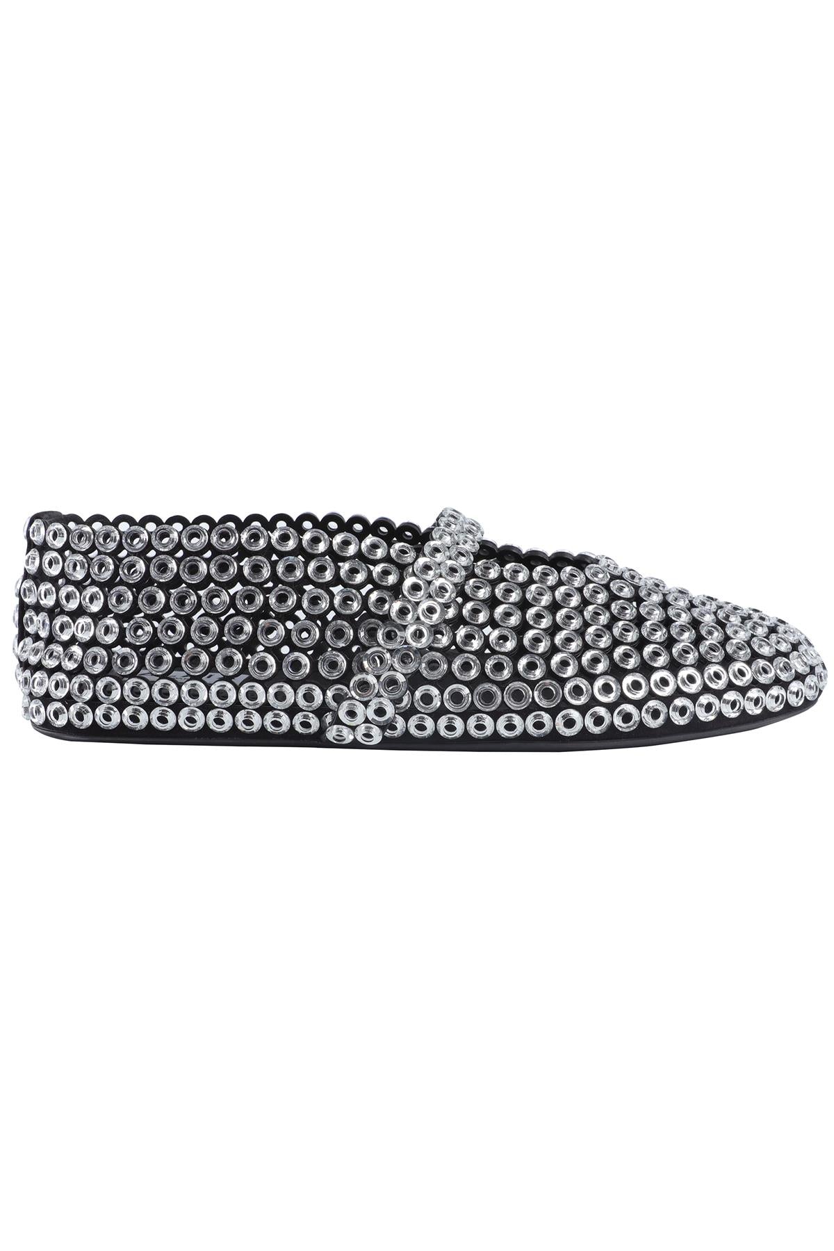 ALAÏA BLACK SUEDE BALLET FLATS EU 38 UK 5 US 8