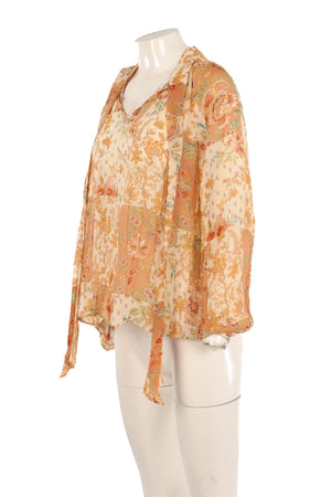 SÉZANE MULTI CHIFFON TOP FR 36 UK 8