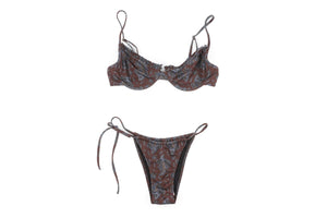HEAVY MANNERS BROWN BIKINI SMALL