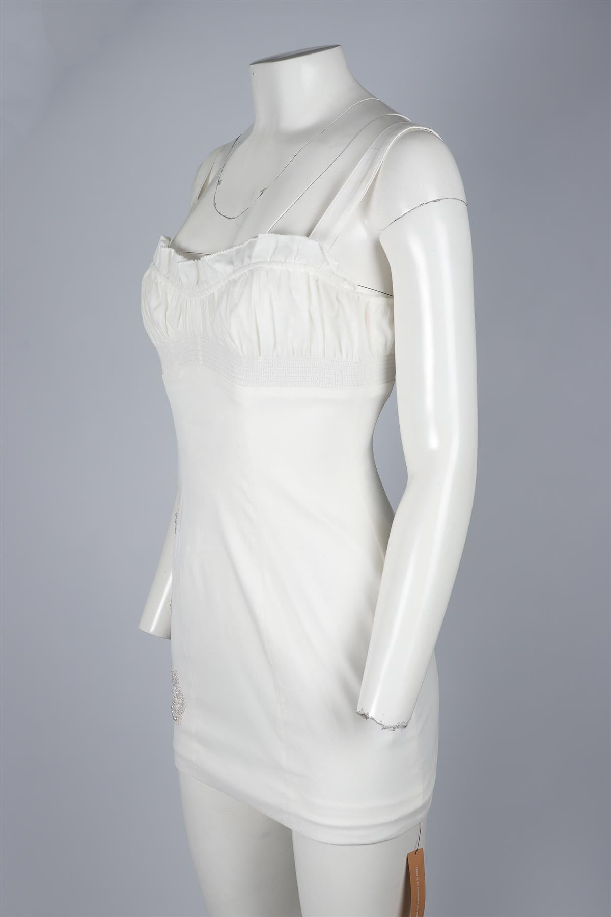 THE COLLECTION BY REFORMATION WHITE COTTON MINI DRESS US 2 UK 6