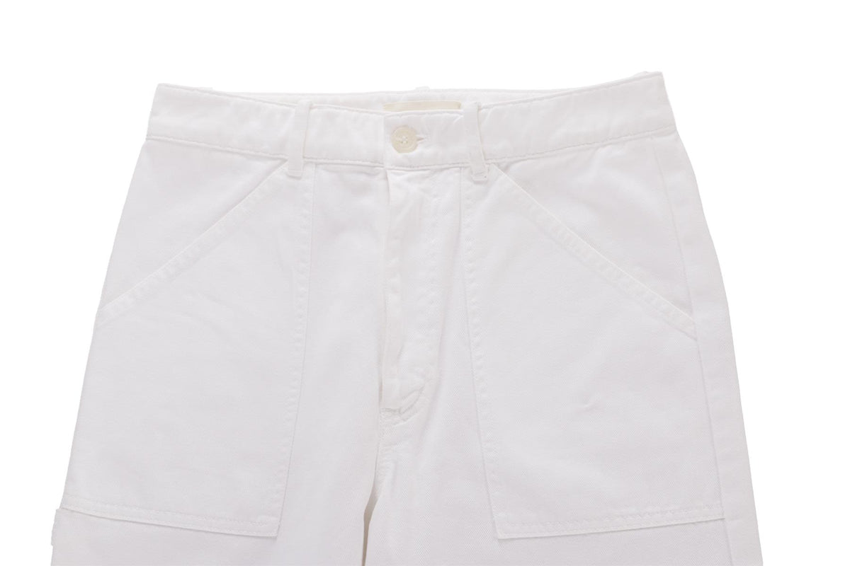 NILI LOTAN WHITE COTTON WIDE LEG PANTS US 2 UK 6