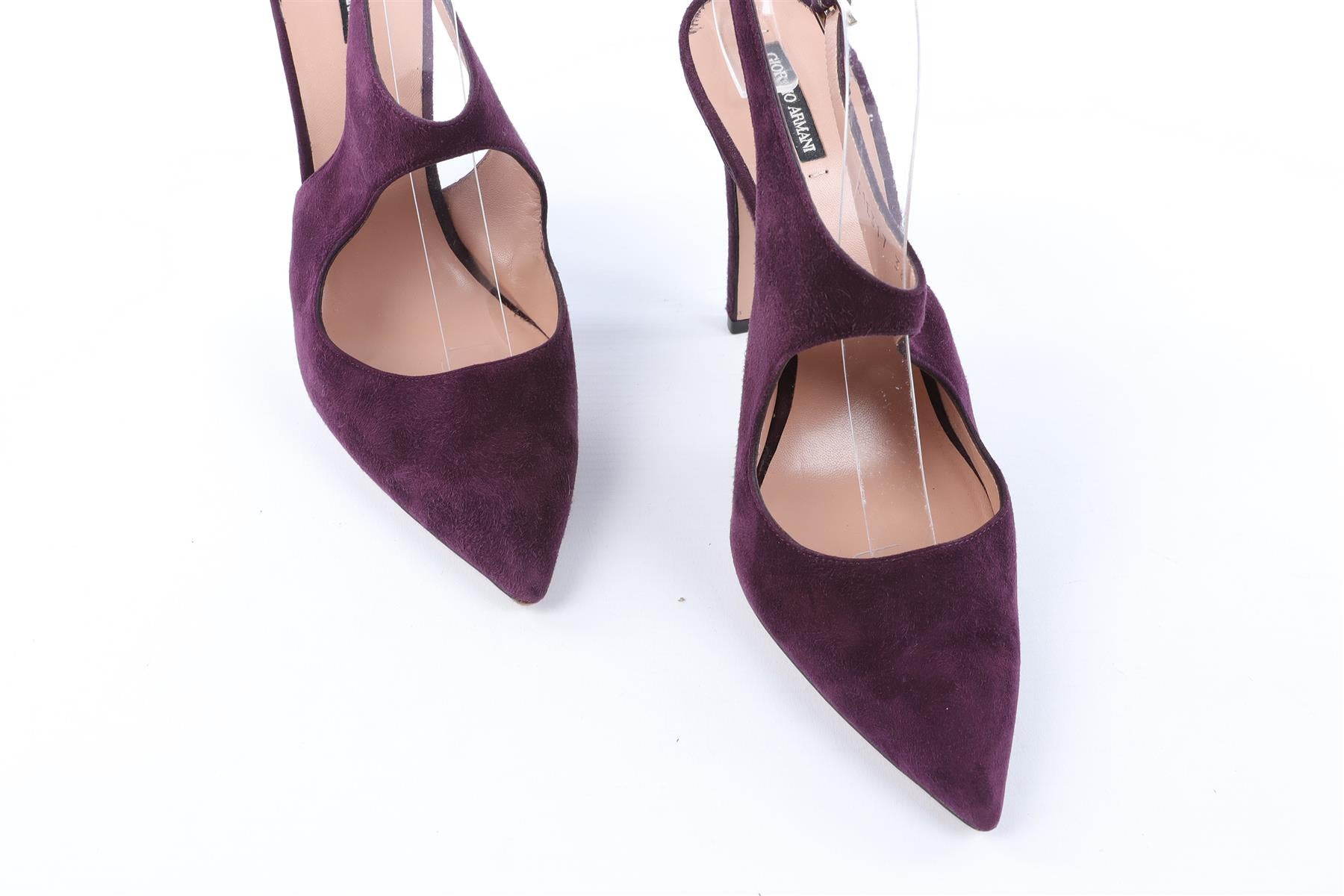 GIORGIO ARMANI PURPLE SUEDE PUMPS EU 38 UK 5 US 8
