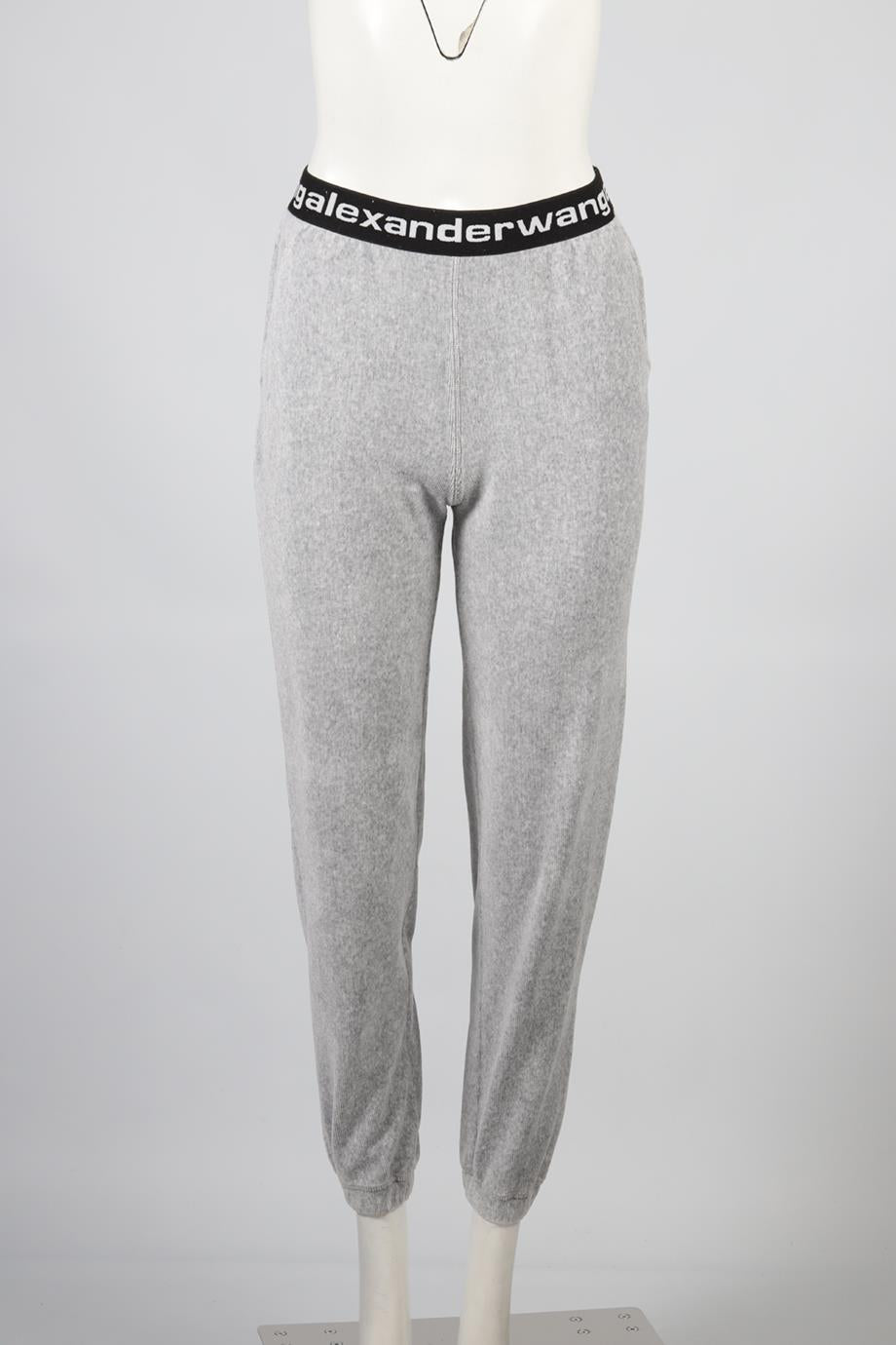 T BY ALEXANDER WANG VELVET TRACK PANTS SMALL