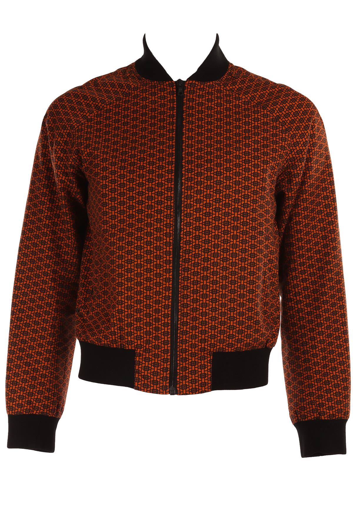 OZWALD BOATENG ORANGE MEN'S COTTON JACKET MEDIUM