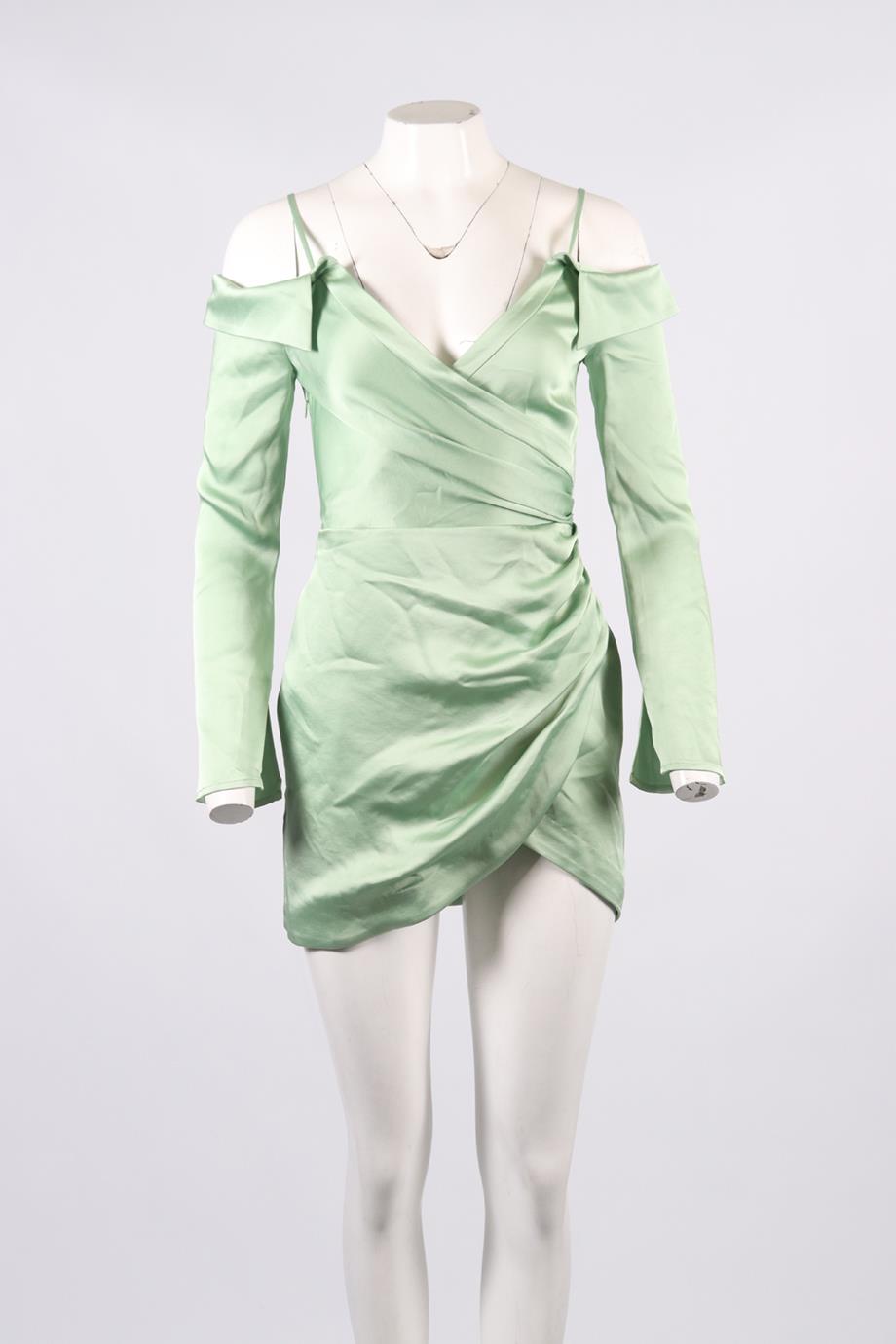 JONATHAN SIMKHAI SATIN MINI DRESS US 2 UK 6