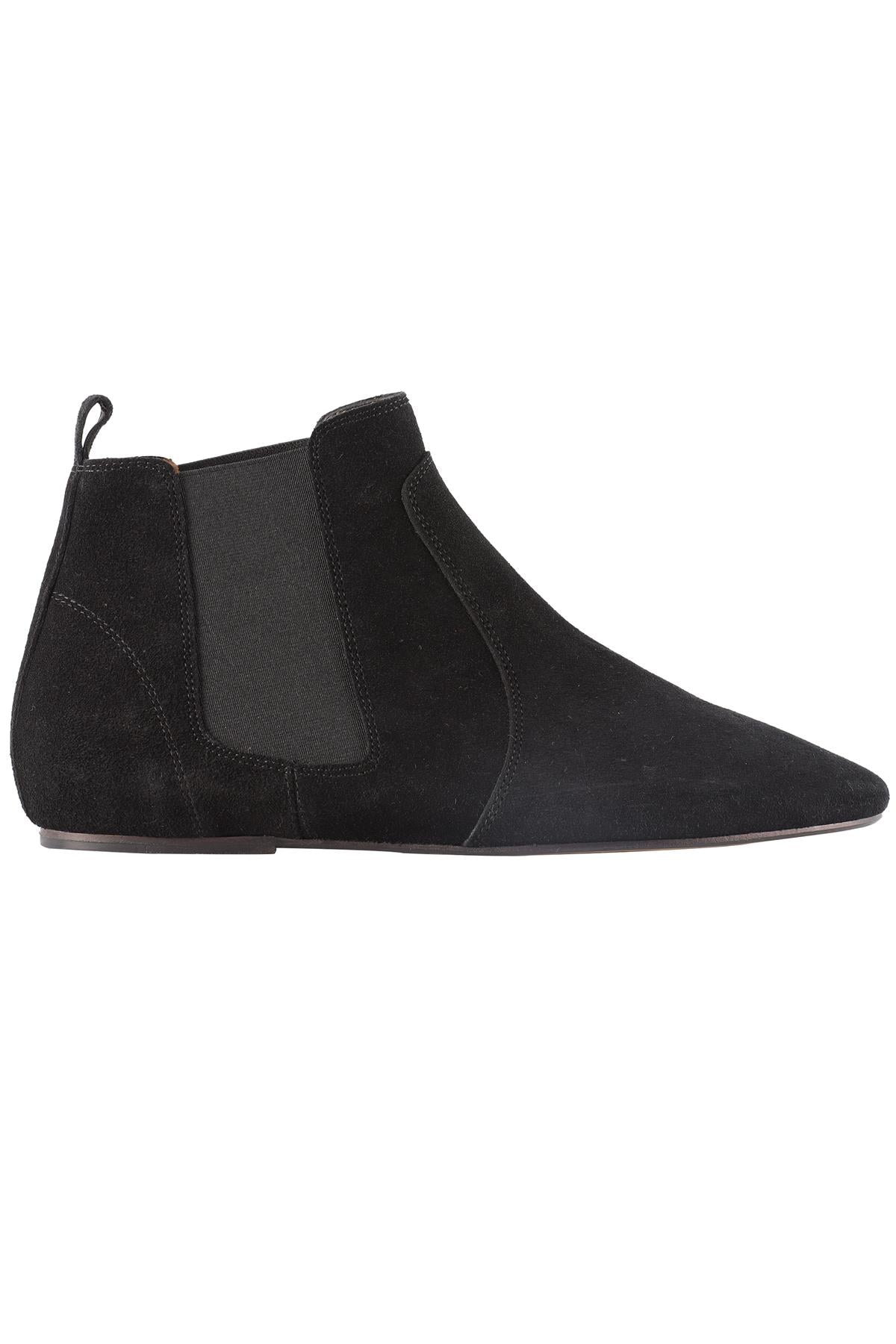 ISABEL MARANT ÉTOILE BLACK SUEDE ANKLE BOOTS EU 40 UK 7 US 10