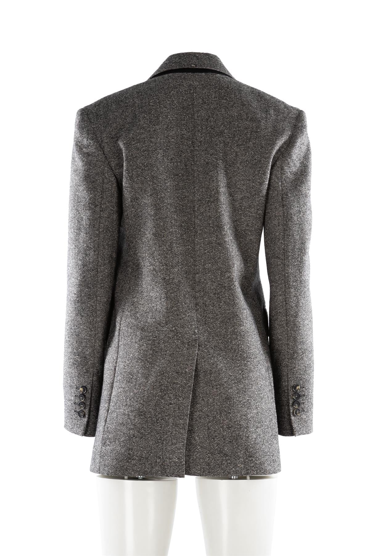 SPORTMAX GREY WOOL BLAZER IT 42 UK 10