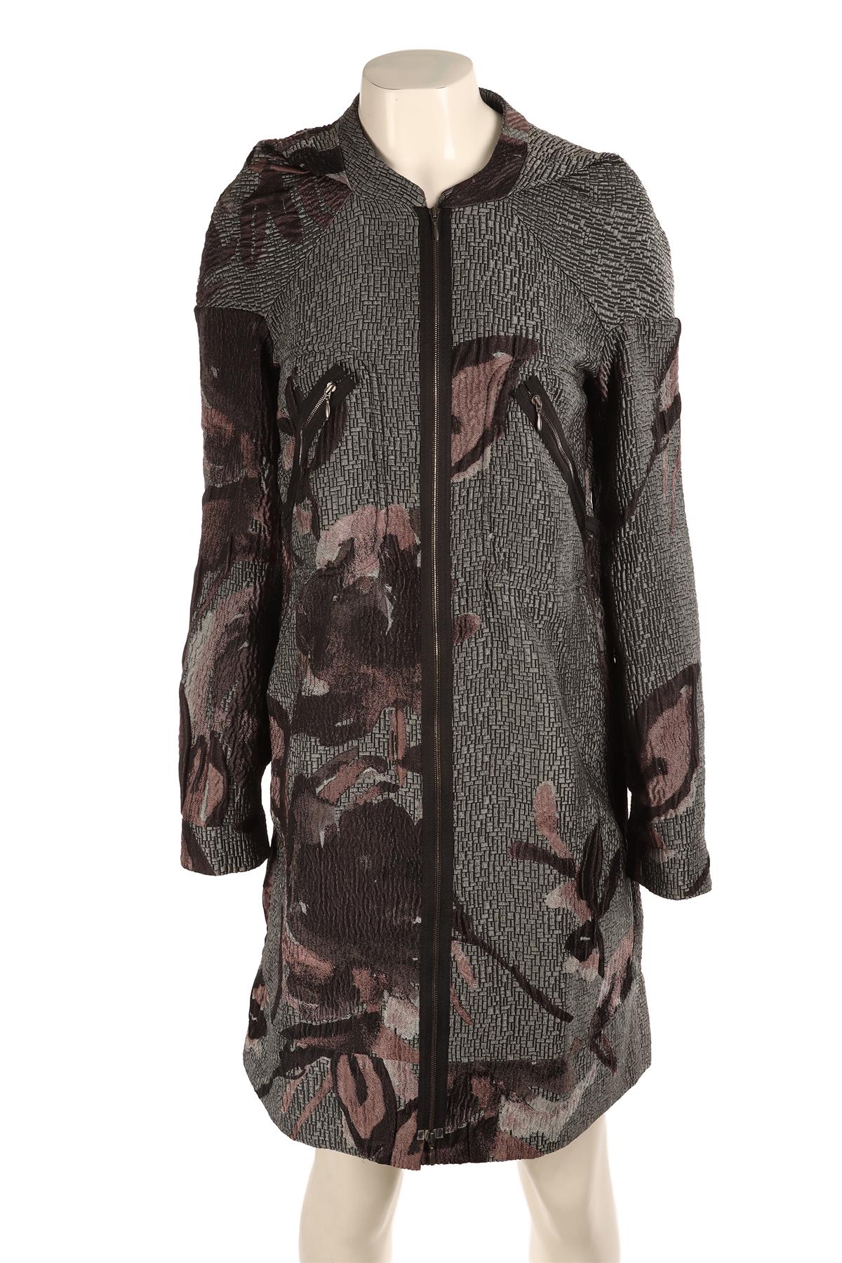 MARNI GREY WOVEN COAT IT 38 UK 6
