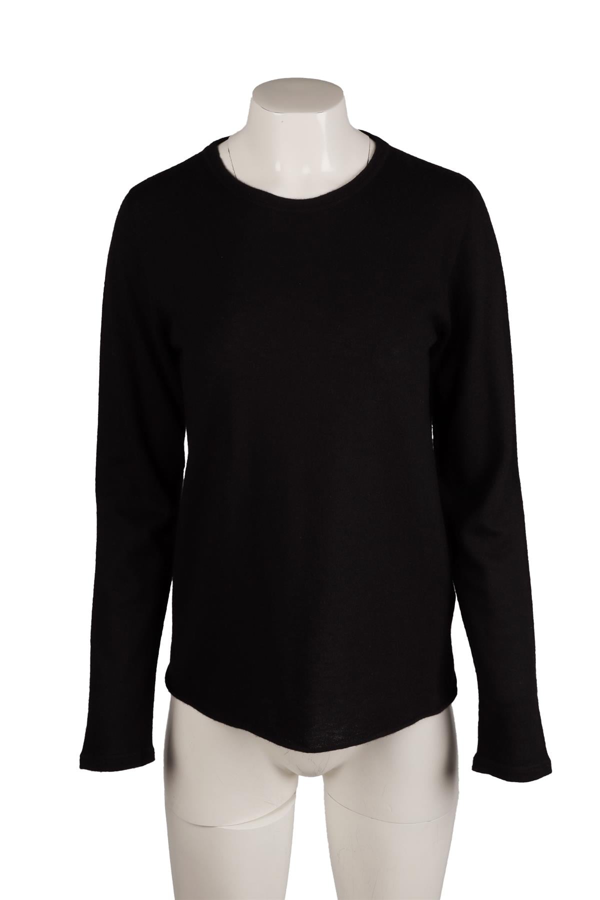 MAJESTIC FILATURES BLACK CASHMERE SWEATER FR 40